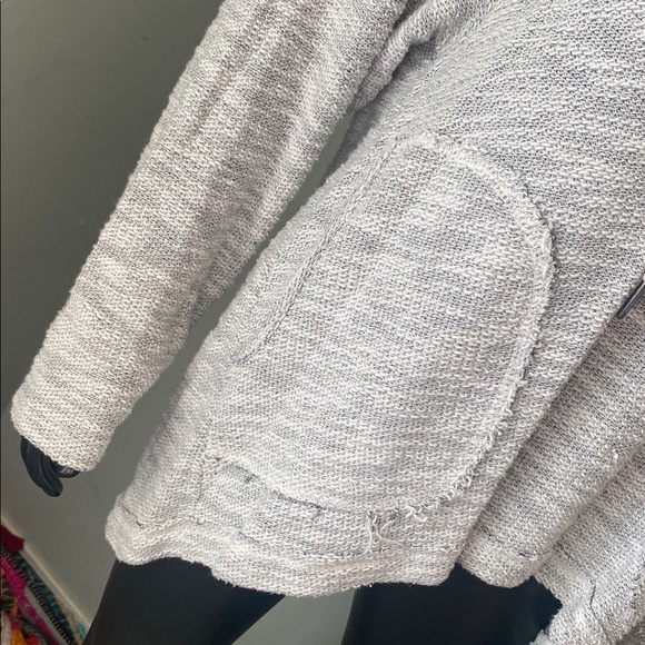 Altar'd State Distressed Comfortable Knit Sweater Hoodie - Picture 11 of 13